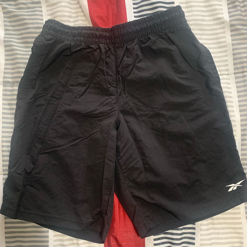 Black Woven Reebok Shorts